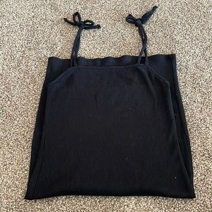 Form fitting black dress